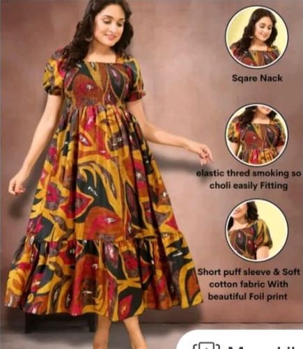 Printed Fit and Flare Midi Dress