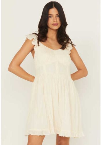 Women Tie Back Mini Dress