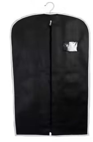 Black Non Woven Polyester Garment Bag