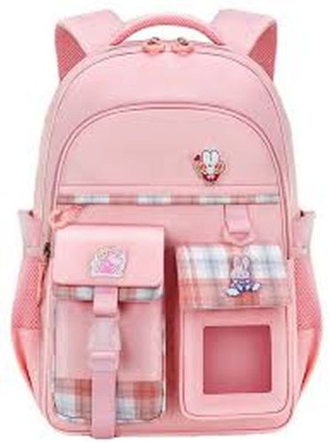 Pink Multi Compartment School Bag
