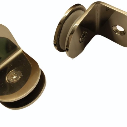 Stainless Steel Round L Glass Connector