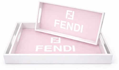 Multi Size Logo Printed MDF Rectangular Serving Tray Set