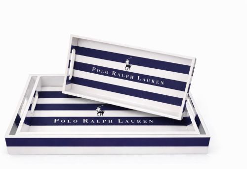 Promotional Logo Printed MDF Rectangular Tray Set