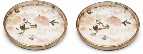 Round MDF Wooden Serving Tray Set