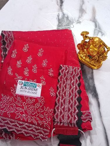 Ladies Space Silk Saree with Belt