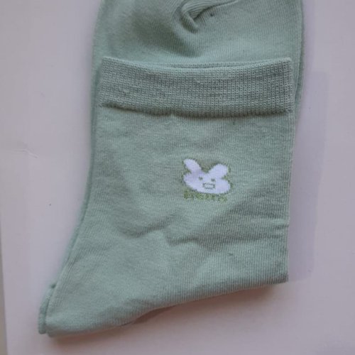 Green Ankle Length Ladies Socks