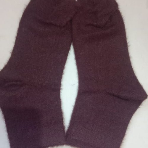 Purple Plain Ankle Length Ladies Socks