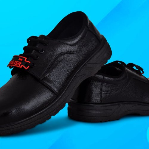 Anti-Slip Sole Leather Safety Shoes