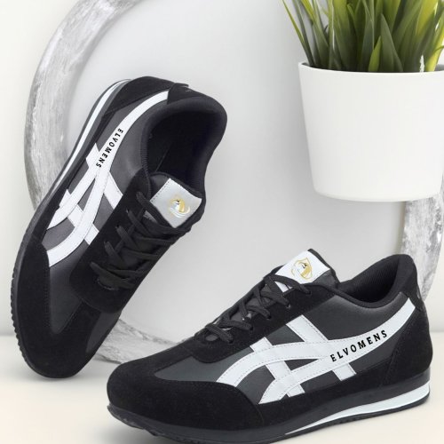 Black and White Trendy Sneaker Shoes