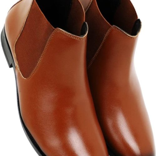 High Quality Brown Leather Chelsea Boots