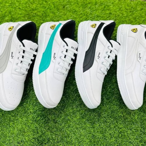Hilal PU Premium White Sneaker Shoes