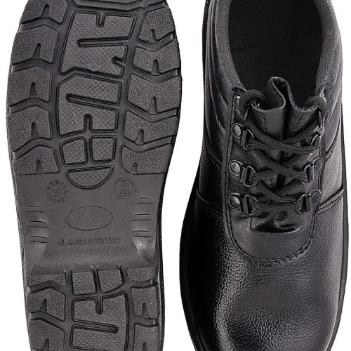 Industrial Black Leather Safety Boots