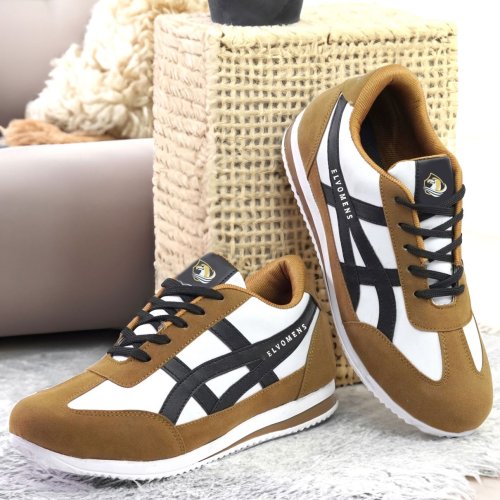 Mens Lightweight Brown Sneaker Shoes
