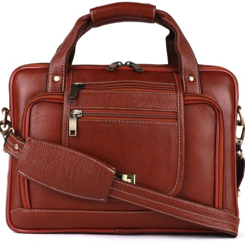 Multi-Utility Leather Laptop Bag