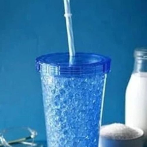 Glass Bottle With Straw