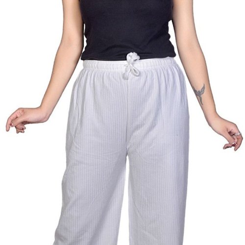 Ladies Stylish White Palazzo Pant