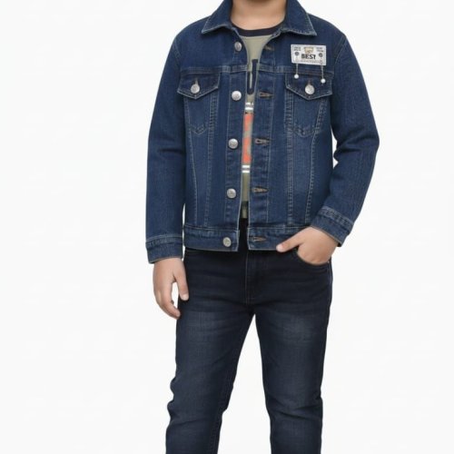 Premium Quality Boys Blue Denim Jacket
