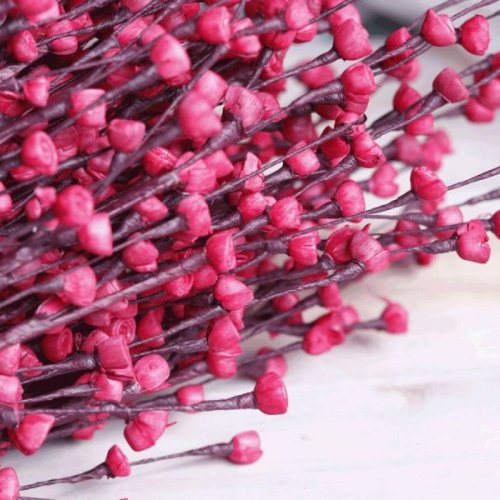 Red Sweet Buds Sola Wood Flower Stick