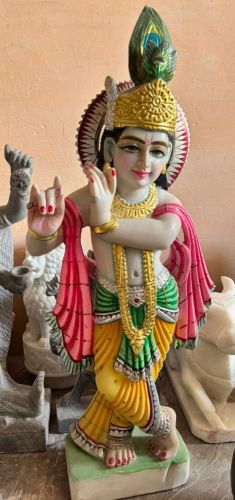 Marble Krishna Statue