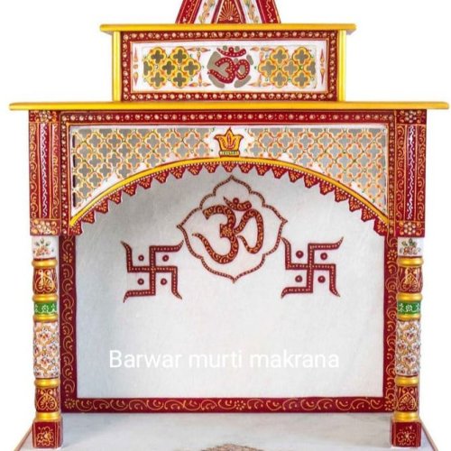Polished Makrana Marble Temple