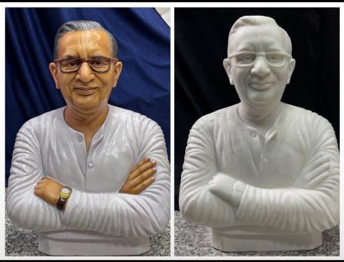White Marble Human Statue