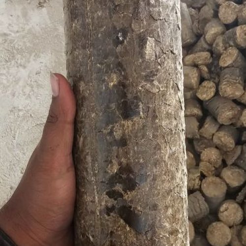 90mm Mustard Husk Biomass Briquettes