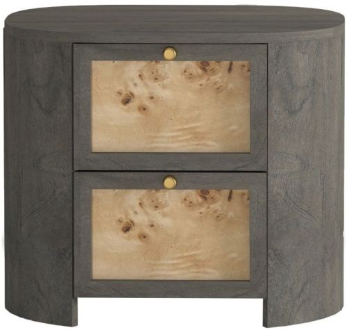 2 Drawer Curvo Wood Bedside