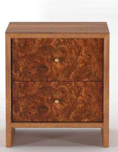 2 Drawer Micro Wooden Bedside