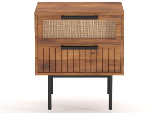 2 Drawer Mira Wooden Bedside