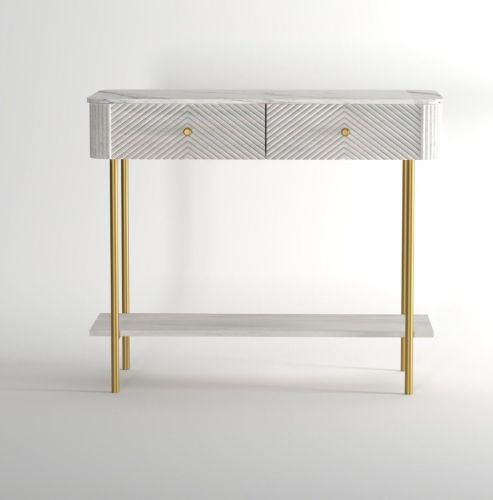 2 Drawer Stira Wooden Console Table