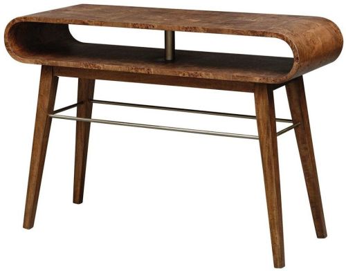 Burlen Burl Veneer Wooden Console