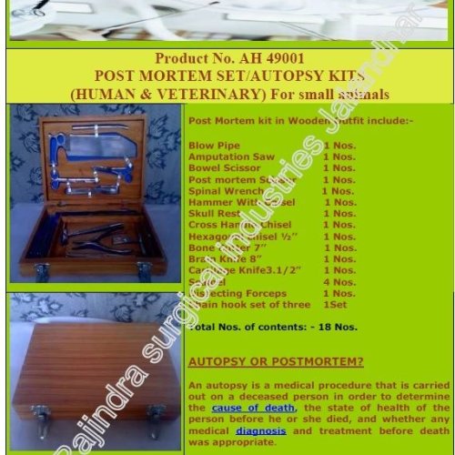 Post Mortem Set for Small Animal