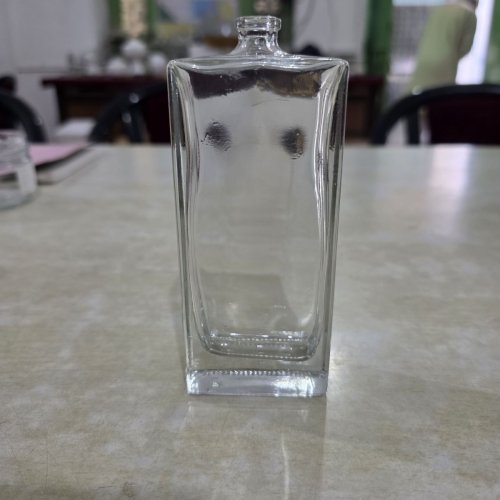 Flat Square Perfume Glass Bottle