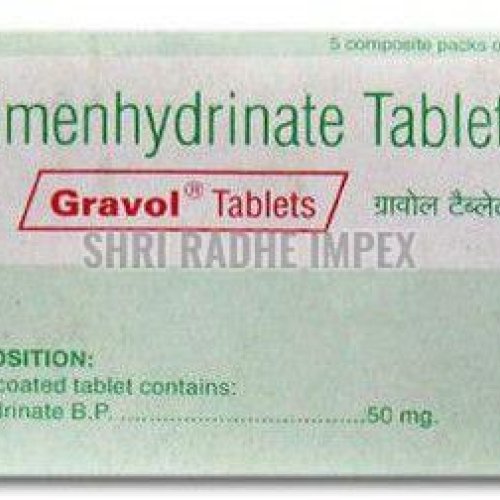 50mg Gravol Dimenhydrinate Tablets