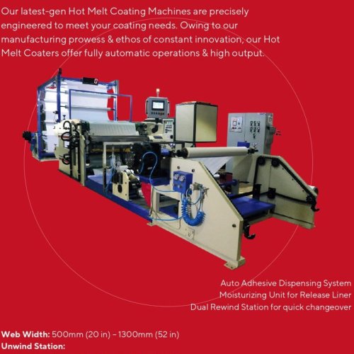 Hot Melt Adhesive Coating Machine for Label Stock