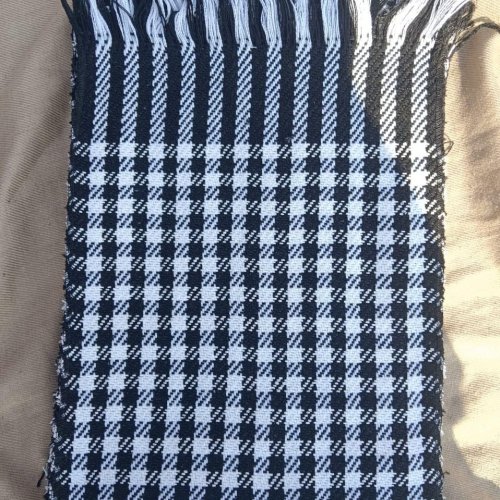 Checked Pattern Woolen Mufflers