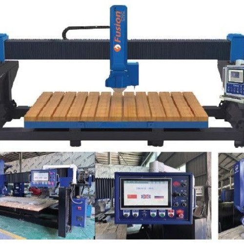 Automatic 4+1 Axis Bridge Saw Cutting Machine