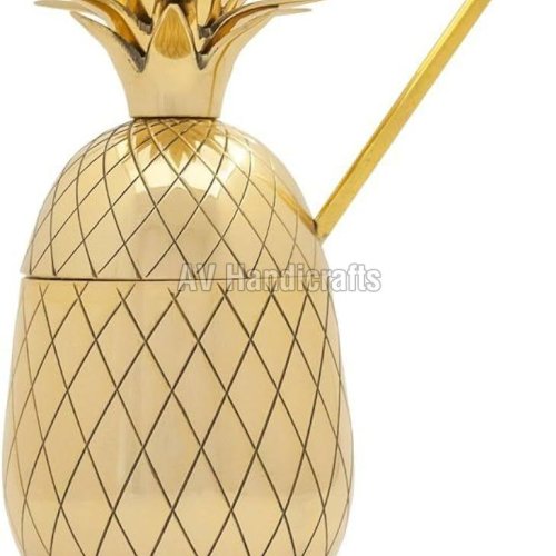 Vintage Solid Brass Pineapple Side Table