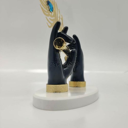 Black Krishna Divine Hand Idol