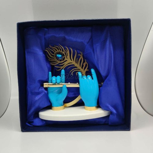 Blue Krishna Divine Hand Idol