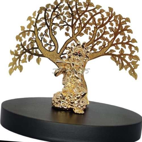 Golden Krishna Decorative Idols