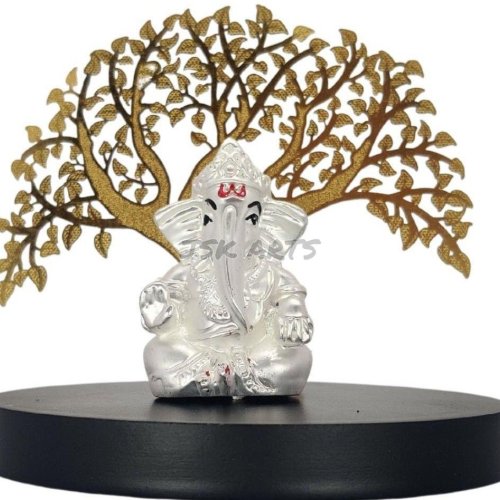 Silver Plated Decorative Ganesha Idols