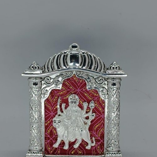 Silver Plated Durga Maa Photo Frame