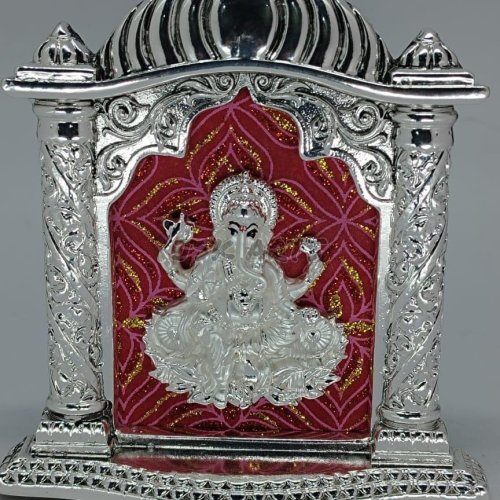 Silver Plated Ganesh Photo Frame