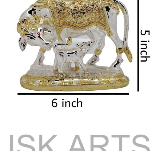 Vastu Kamdhenu Cow with Calf Idol