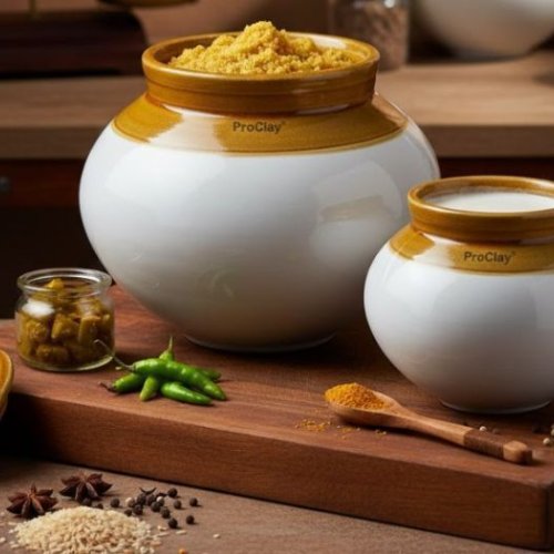 Traditional Ceramic Pickle Jar