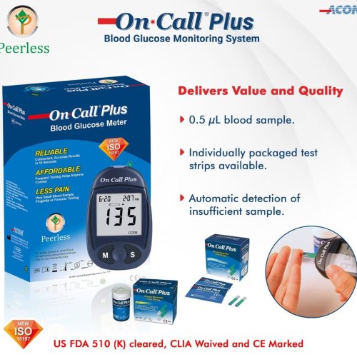 On Call Plus Glucometer with 10 Free Strips from Acon Usa