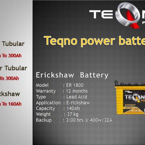 140Ah Teqno Power ER Battery