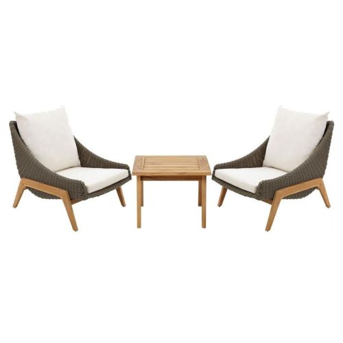 2 Seater Teak Wood Chair Table Set