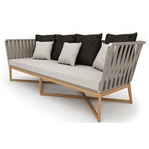3 Seater Teak Wood Sofa